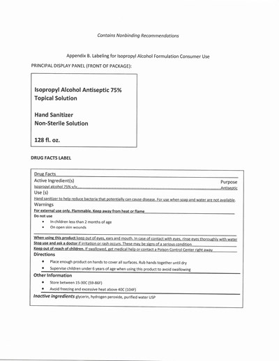 1 - Hand Sanitizer label